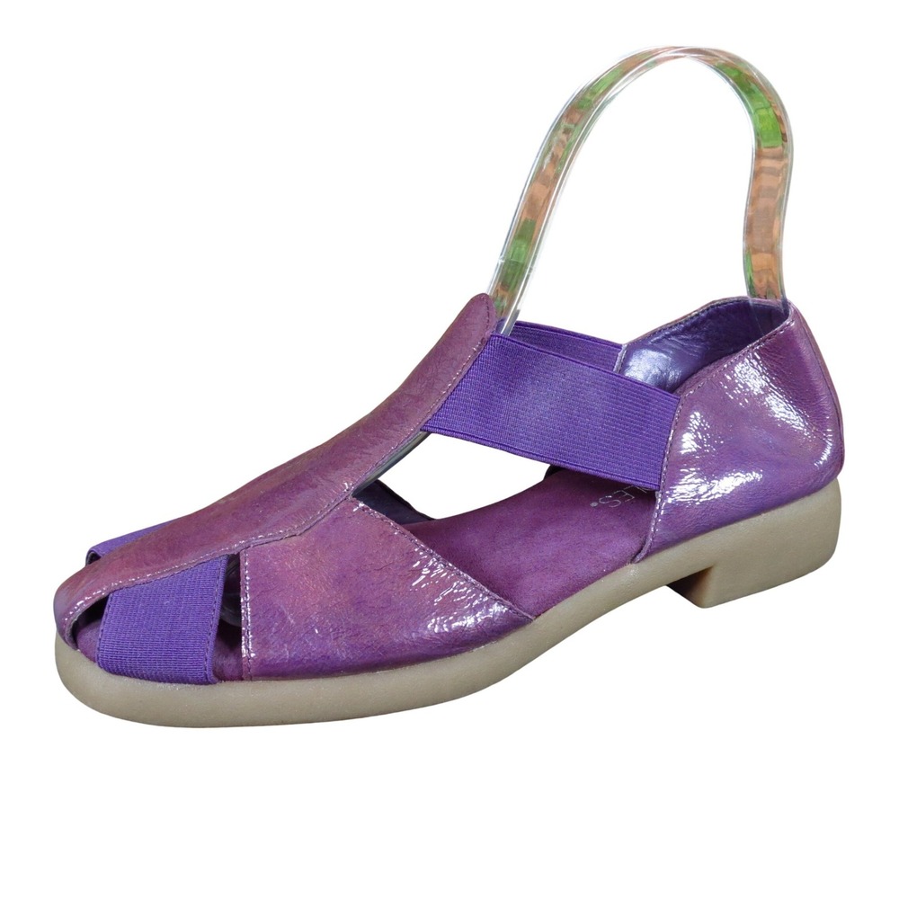 Aerosoles 4 Give Women Sandals Size 6M Casual Comfort Purple Leather Slip On